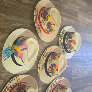 Handmade and painted hats